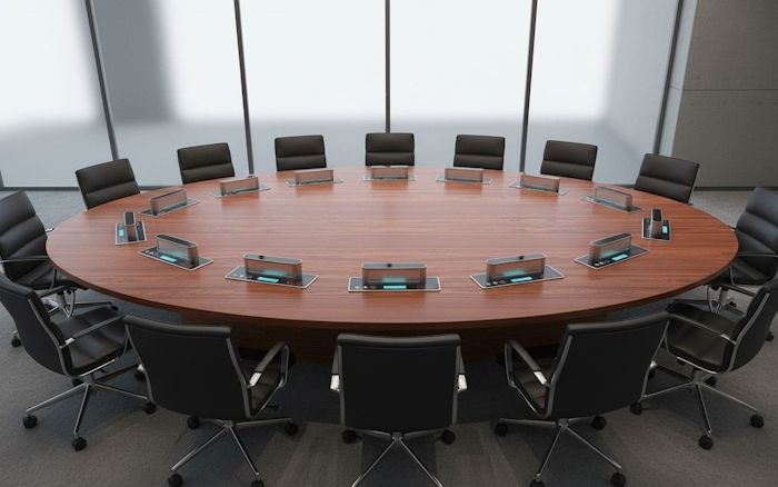 Конференц-зал с конференц-системой Конференц-зал с конференц-системой