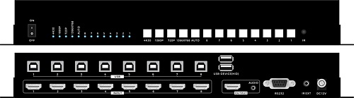 PAVRUS BH-SW-4K30-81AS-KVM